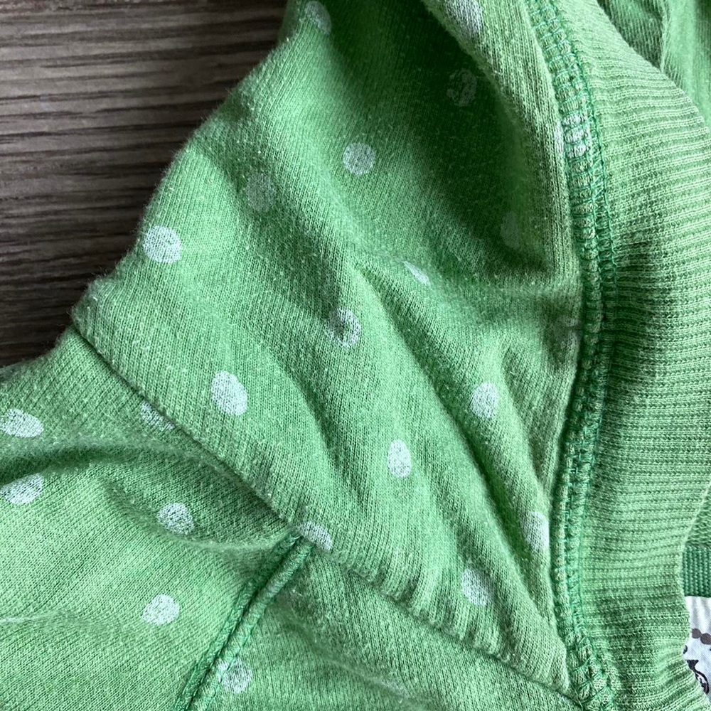 Merona Green Polkadot Hoodie - Picture 3 of 4